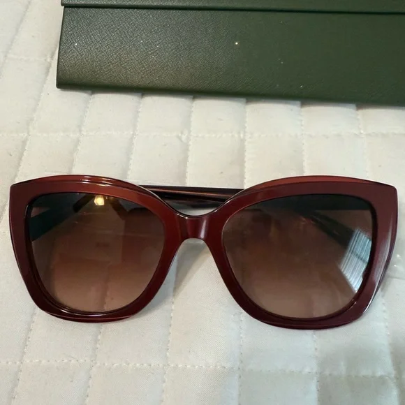 Longchamp Burgundy Women's Sunglasses - Picture 2 of 6